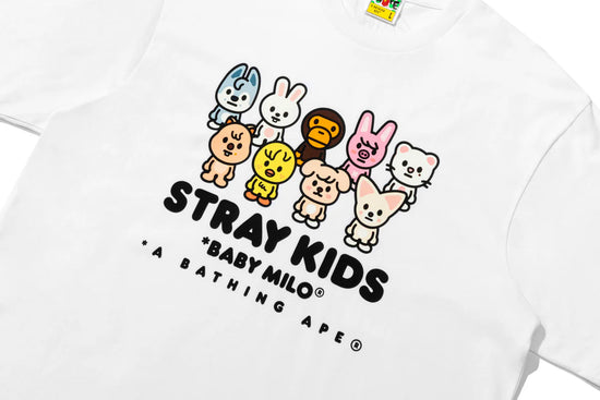 STRAY KIDS X BAPE - WITH SKZOO FAMILY RELAXED FIT TEE