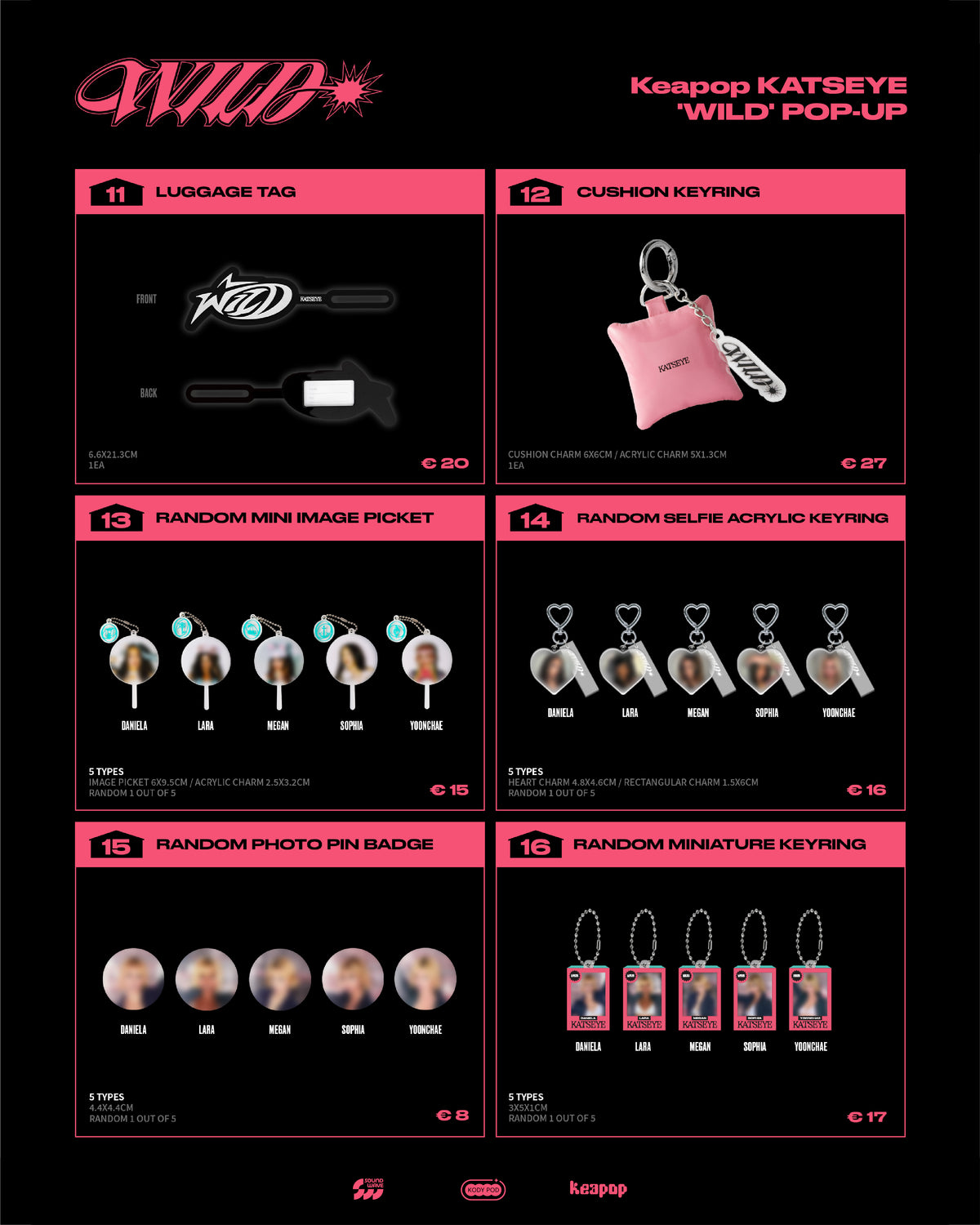 Keapop KATSEYE 'WILD' POP-UP Merch