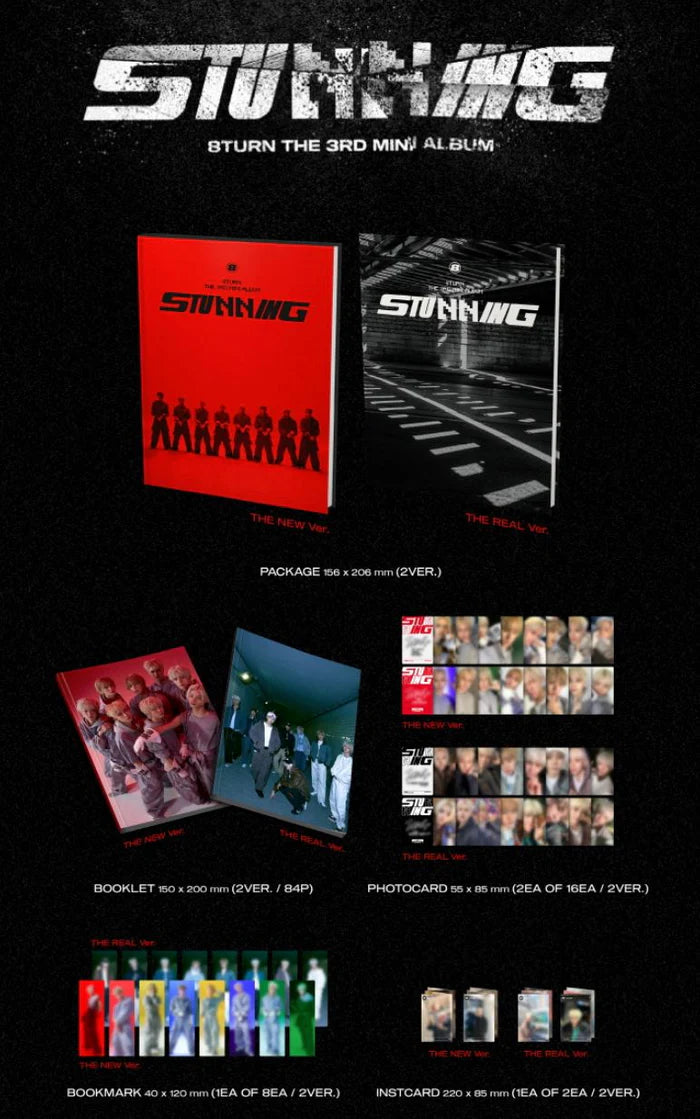 8TURN - STUNNING (3RD MINI ALBUM) with Exclusive POB