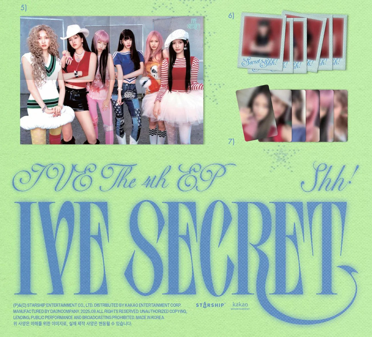 IVE - IVE SECRET (Shh! ver. / Gasp! ver. / Psst! ver.)
