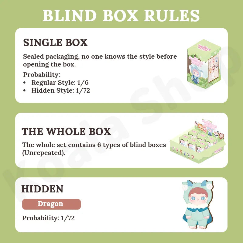 DORA Animals Series Vinyl Plush Blind Box