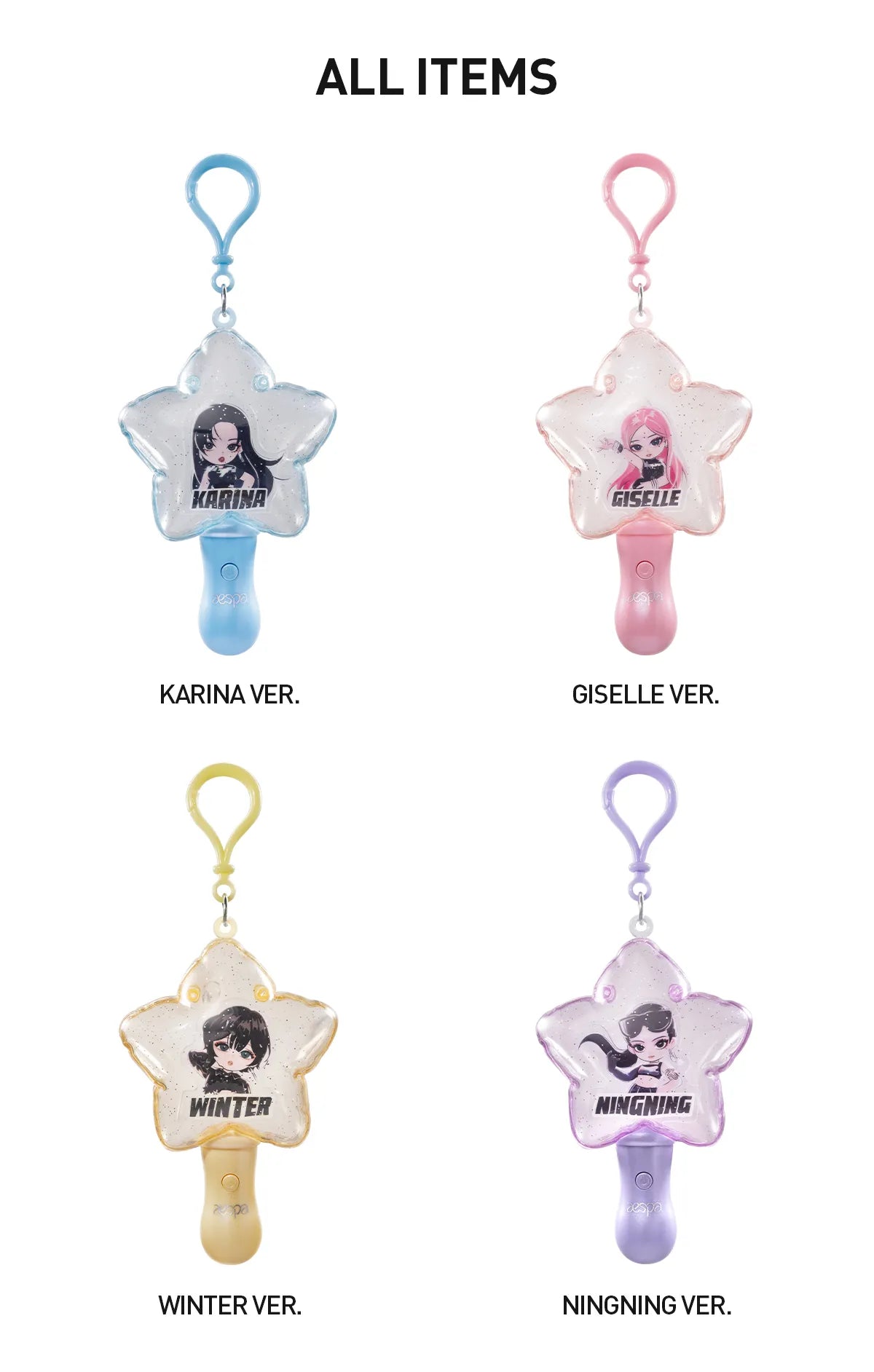AESPA Memorable Picks Series Glowing Pendant