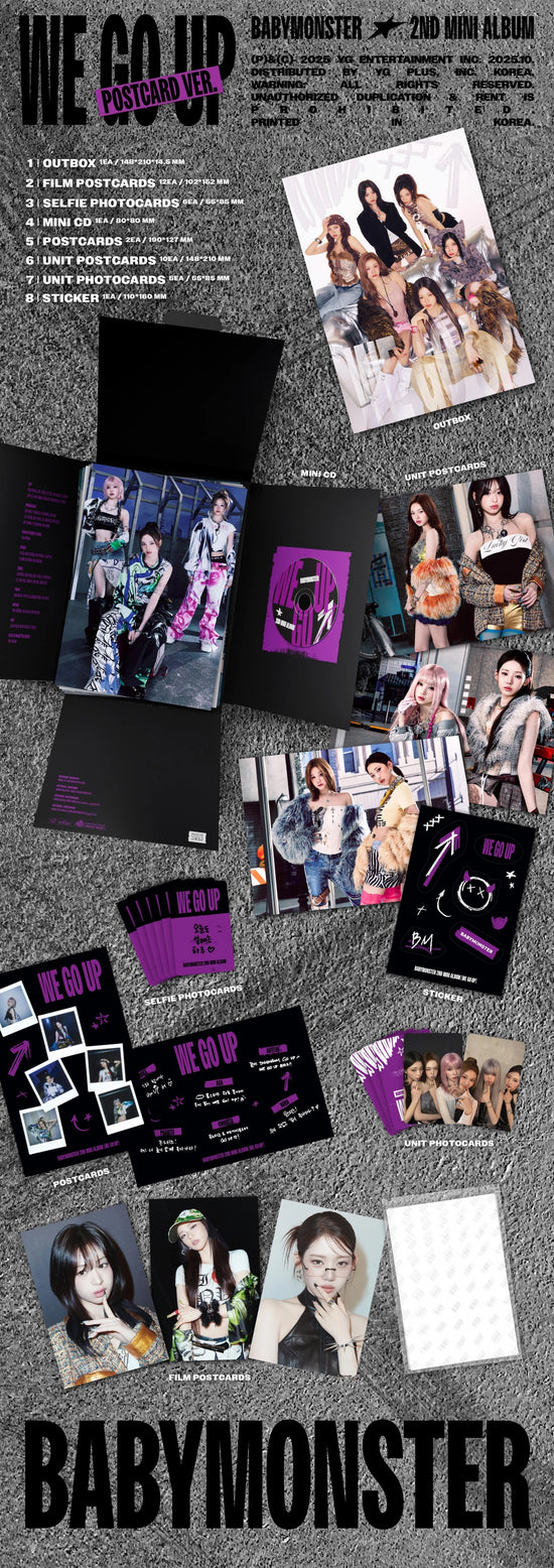 BABYMONSTER - WE GO UP (POSTCARD ver.)