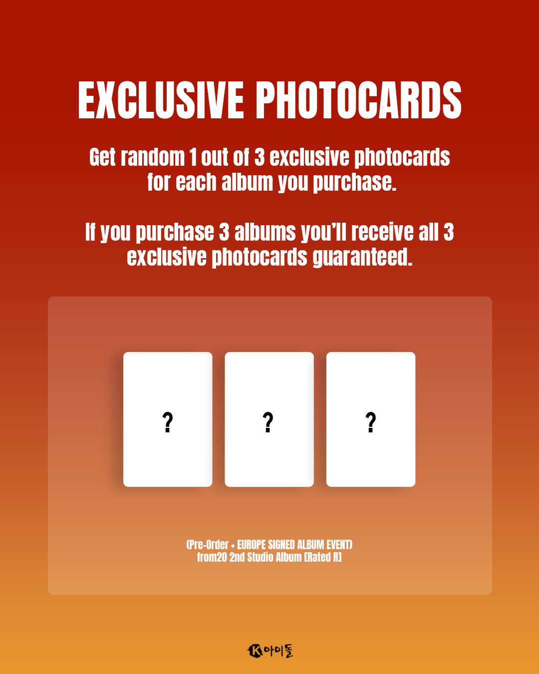 from20 - Rated R (EUROPE SIGNED ALBUM EVENT)