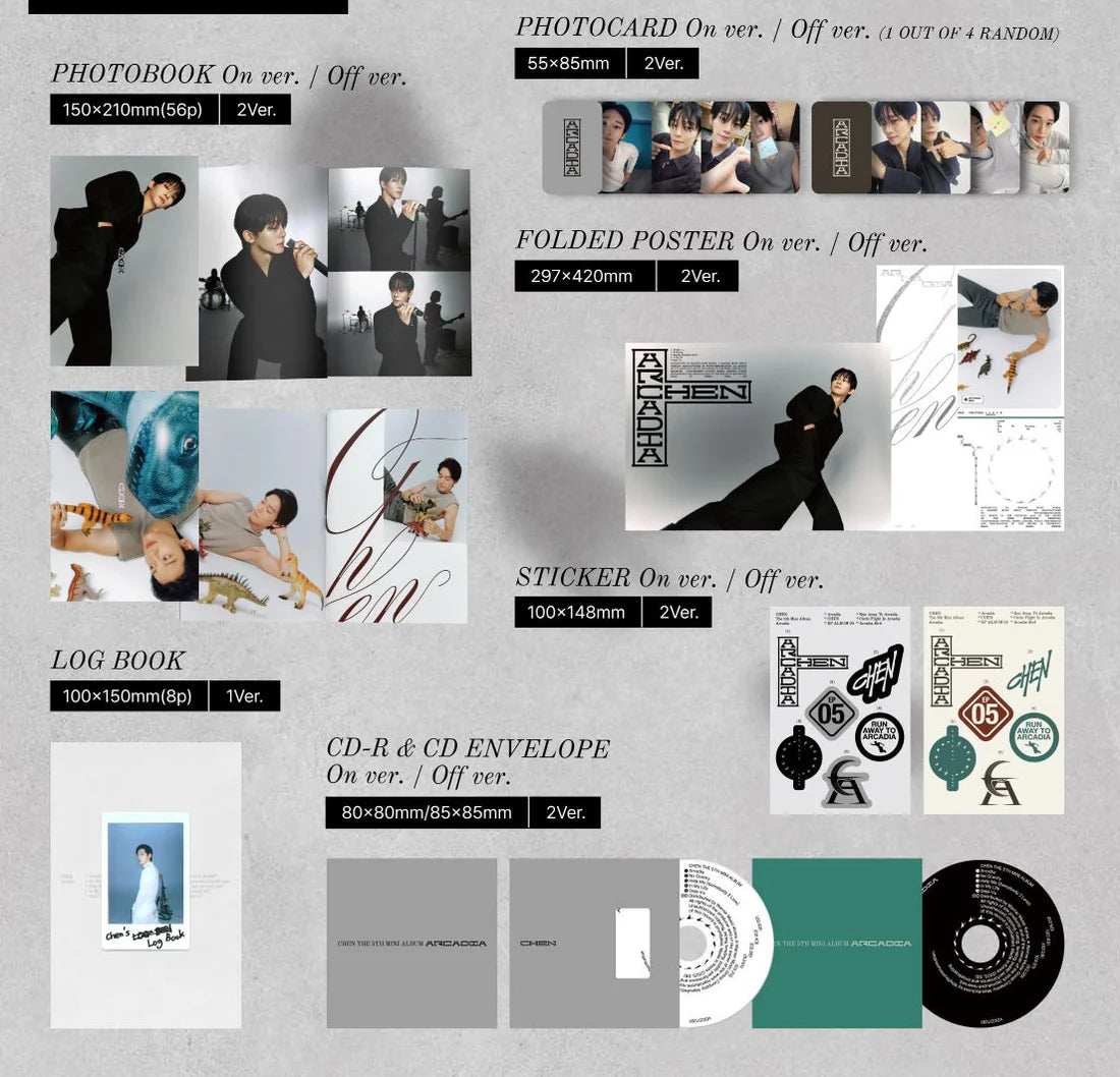 CHEN (EXO) - Arcadia - Lucky Draw (Signed & Normal)