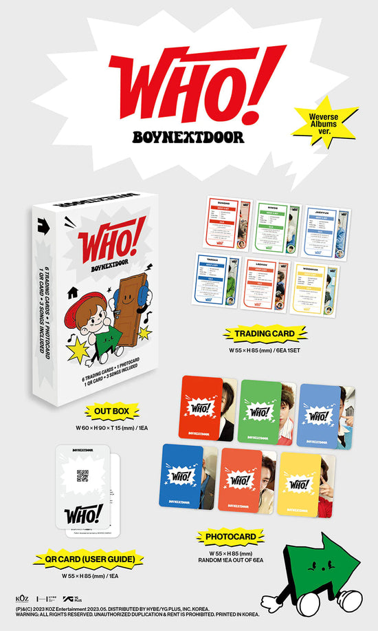 BOYNEXTDOOR - WHO (WEVERSE ALBUMS VER.)