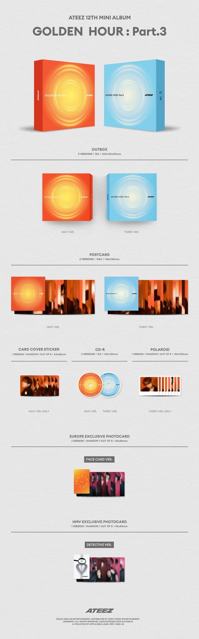 ATEEZ - 12th Mini Album GOLDEN HOUR : Part.3