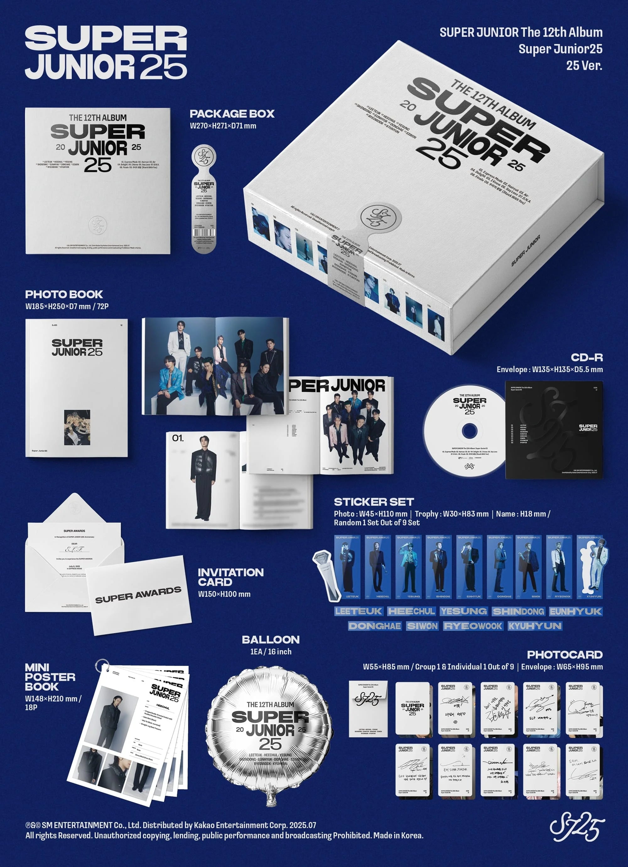 SUPER JUNIOR - SUPER JUNIOR25 (25 VER.)