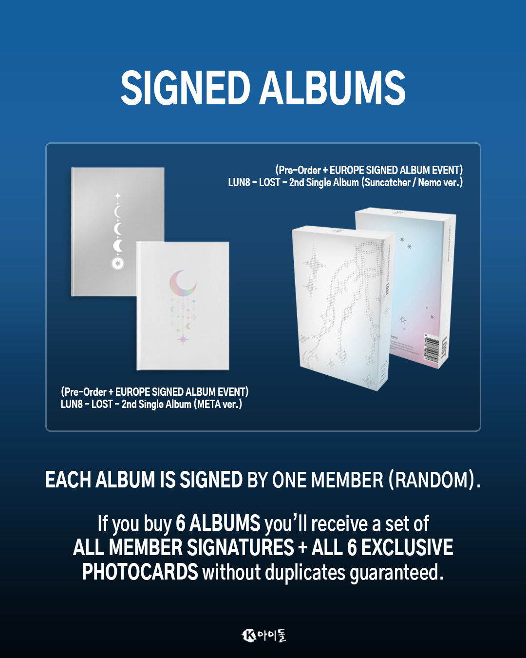 LUN8 - LOST (Memo ver.) EUROPE SIGNED ALBUM EVENT