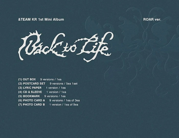 &TEAM - BACK TO LIFE (ROAR VER.)