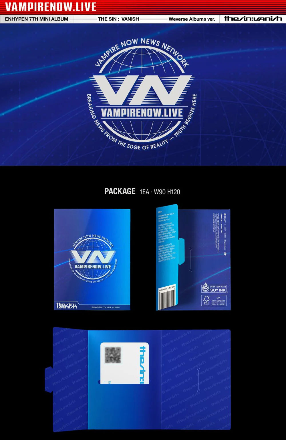 ENHYPEN - THE SIN: VANISH (WEVERSE ALBUMS VER.) – KeaPOP