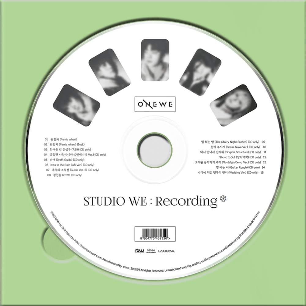 ONEWE - STUDIO WE:RECORDING #4 EUROPE SIGNED ALBUM EVENT