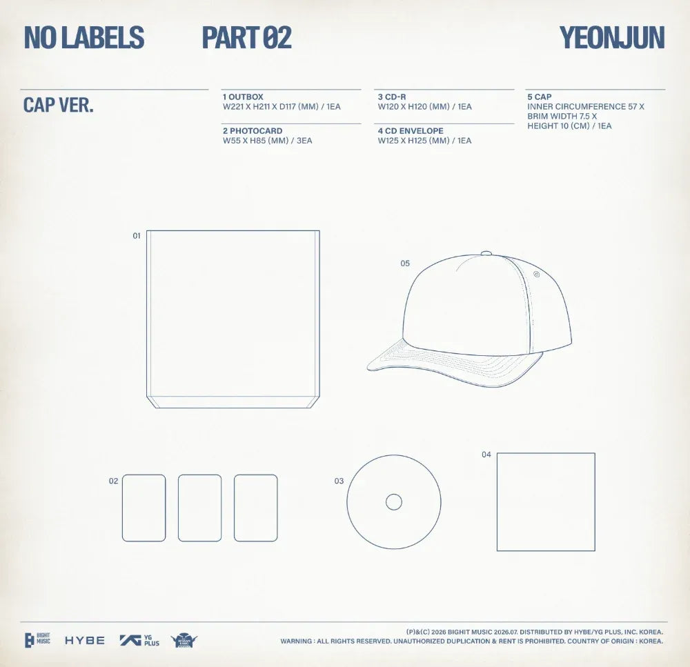 YEONJUN NO LABELS: PART 02 (Cap Ver.)