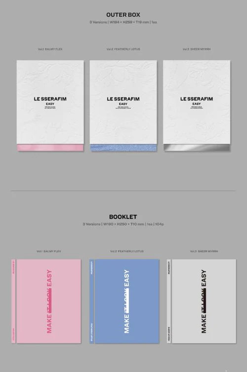 LE SSERAFIM - EASY (3RD MINI ALBUM)