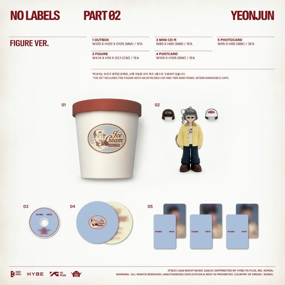 YEONJUN NO LABELS: PART 02 album (Figure Ver.)
