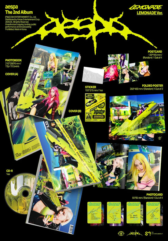 AESPA - LEMONADE (LEMONADE Ver.) SIGNED album