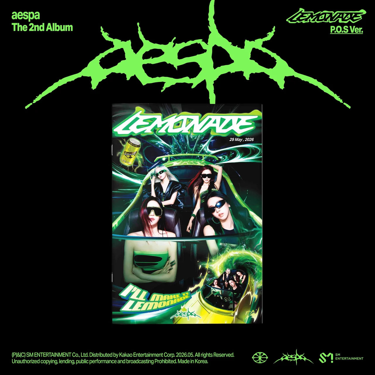 aespa lemonade ドーム特典・POS ウィンター AESPA - LEMONADE (P.O.S Ver.) – KeaPOP