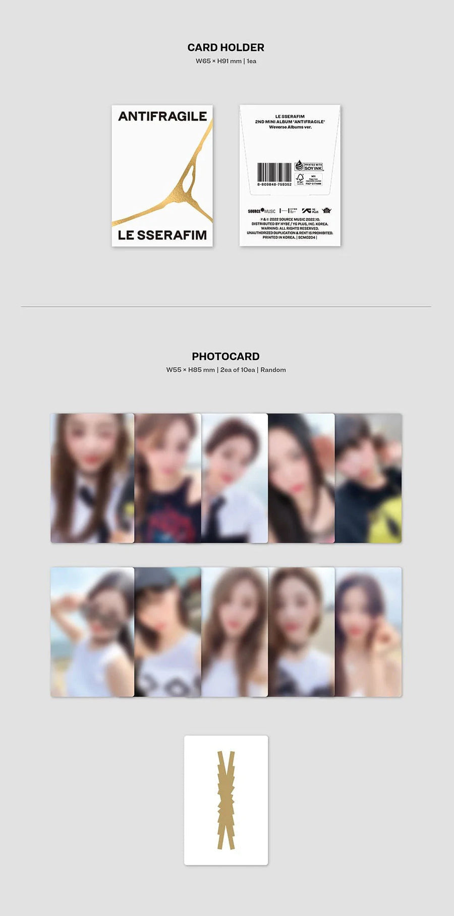 LE SSERAFIM - ANTIFRAGILE (WEVERSE ALBUMS VER.)