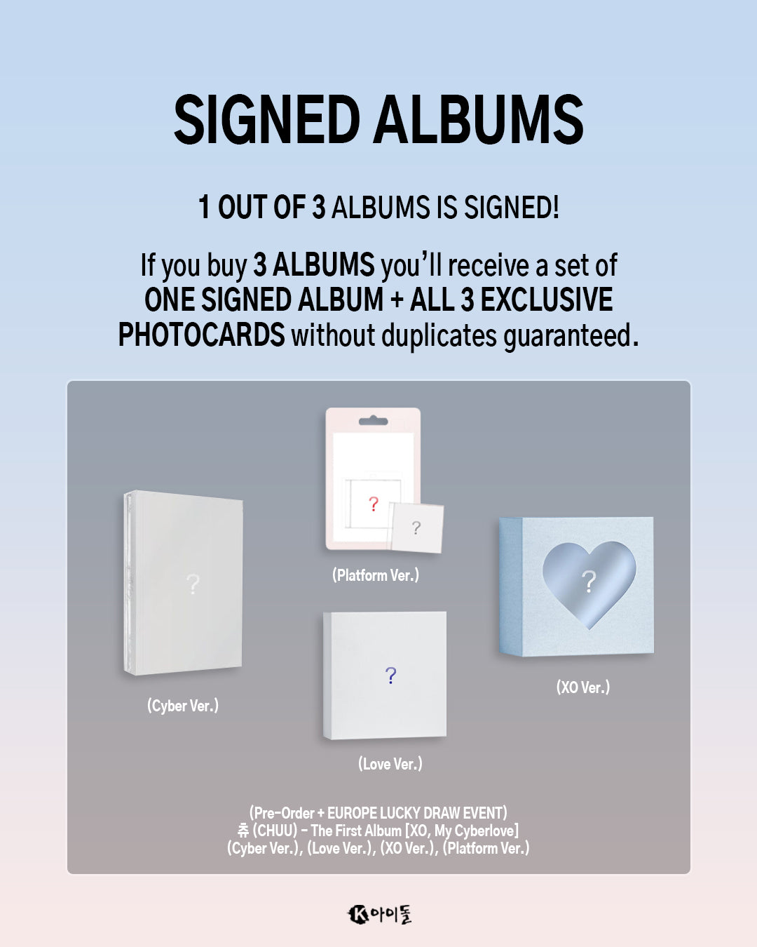 CHUU - XO, MY CYBERLOVE (XO VER.) SIGNED