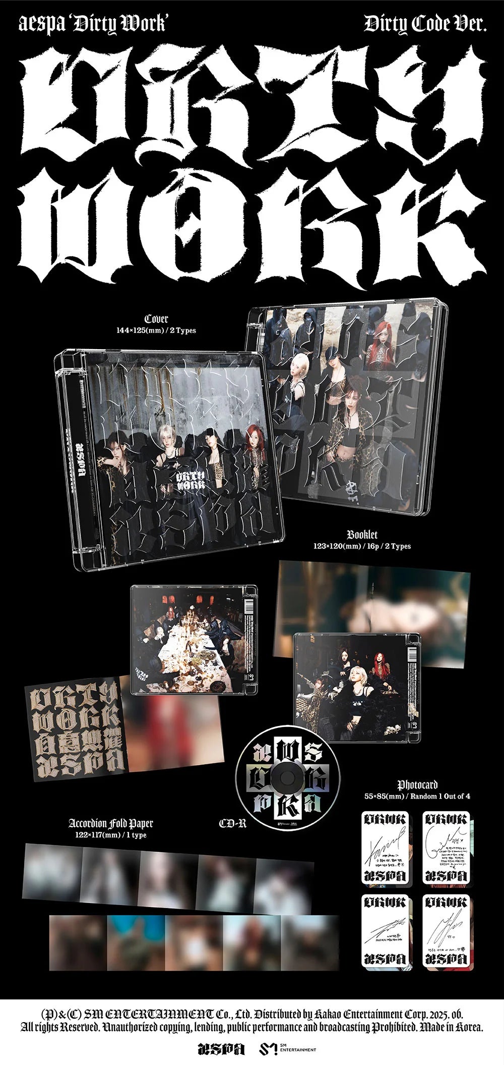 AESPA - Single Album 'Dirty Work' (Dirty Code Ver.)