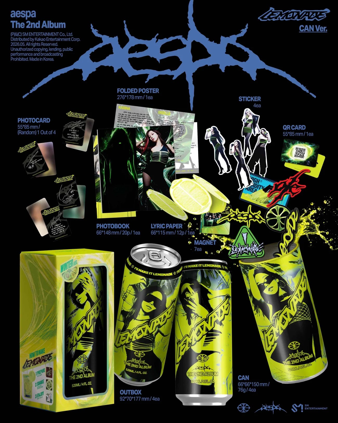 AESPA - LEMONADE (CAN Ver.) (Smart Album)