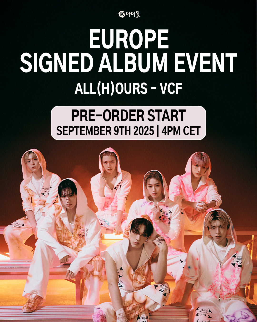 Europe signed album event all(h)ours vcf kepop album at KEAPOP