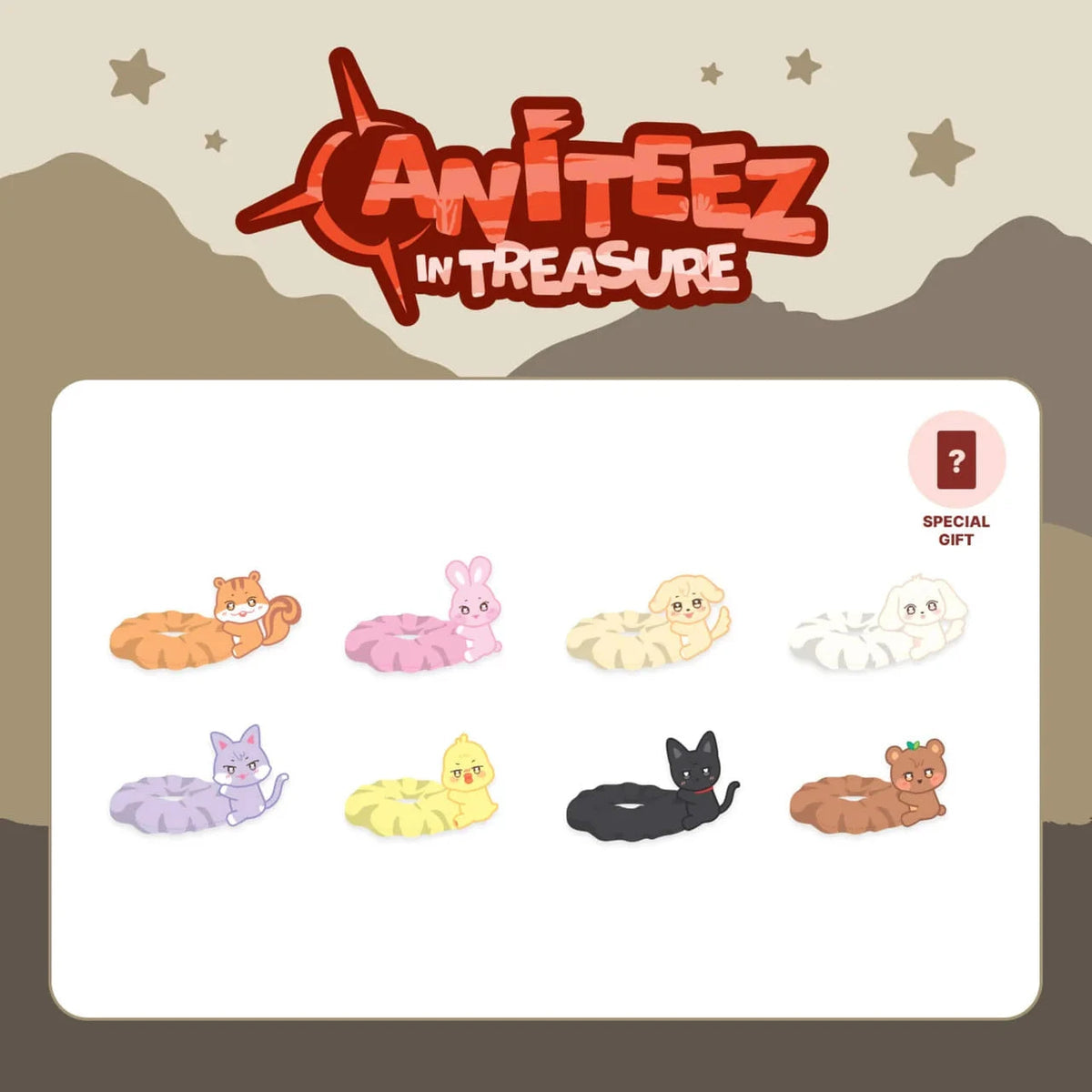 ATEEZ - ANITEEZ IN TREASURE BUCKET HAT KEYRING