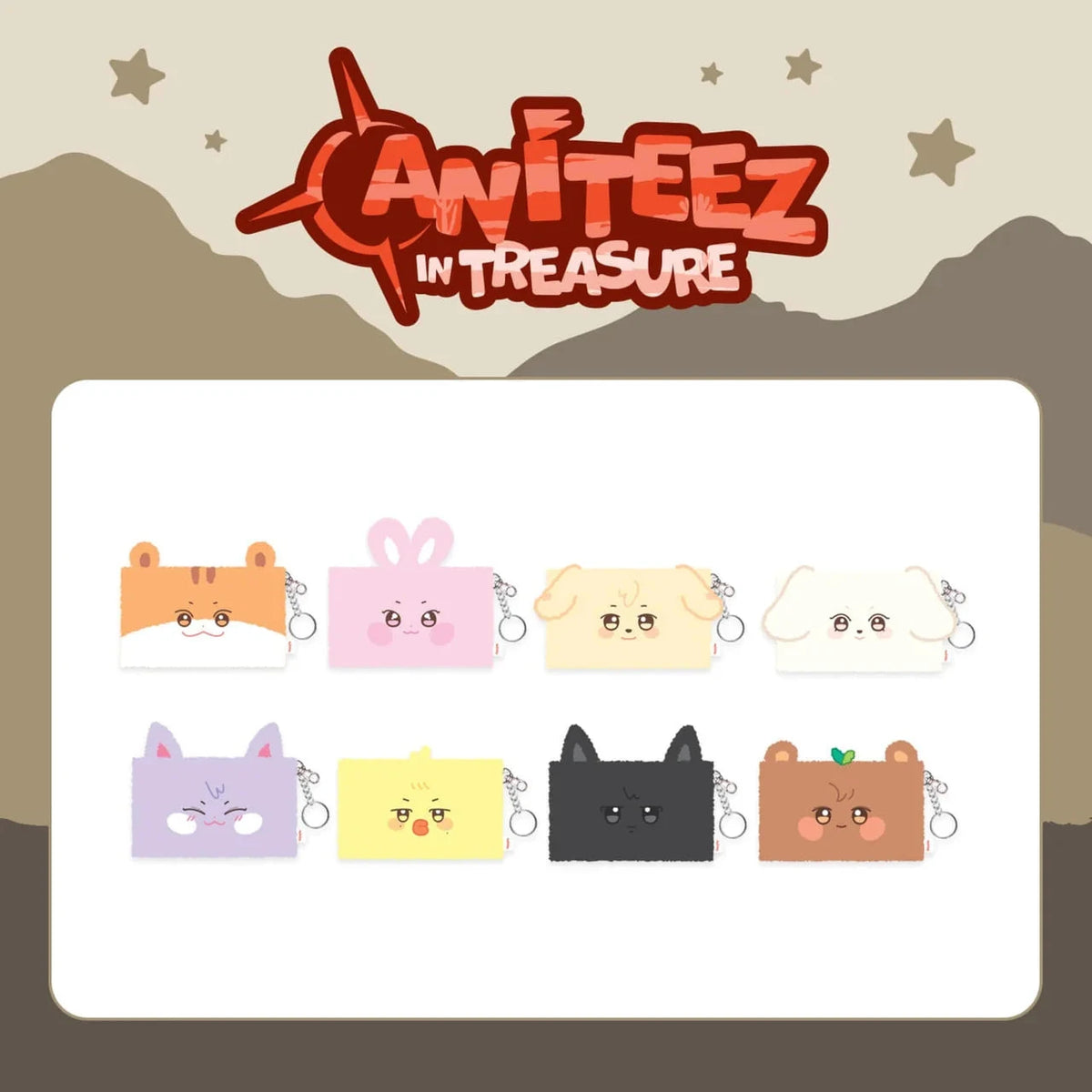 ATEEZ - ANITEEZ IN TREASURE BUCKET HAT KEYRING