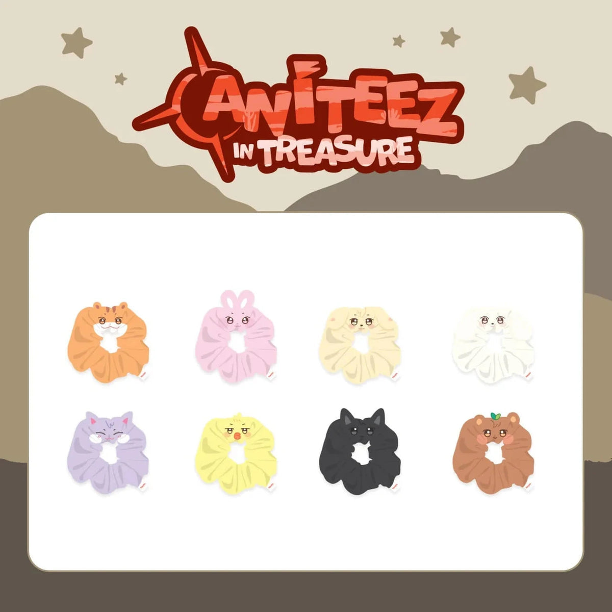 ATEEZ - ANITEEZ IN TREASURE BUCKET HAT KEYRING