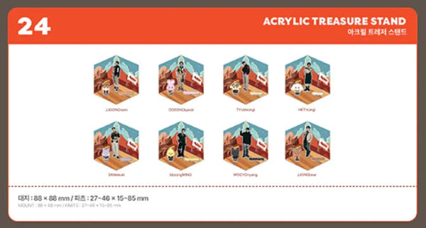 ATEEZ - ANITEEZ IN TREASURE BUCKET HAT KEYRING