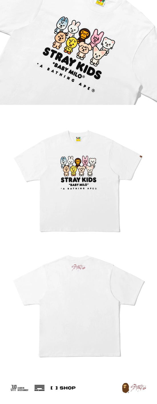 STRAY KIDS X BAPE - FAMILY BABY MILO TEE