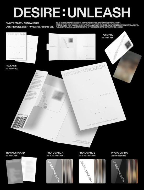 ENHYPEN - DESIRE : UNLEASH (WEVERSE ALBUMS VER.)
