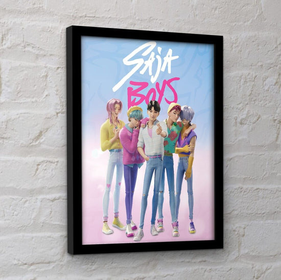 DEMON HUNTERS SAJA BOY FRAMED PRINT