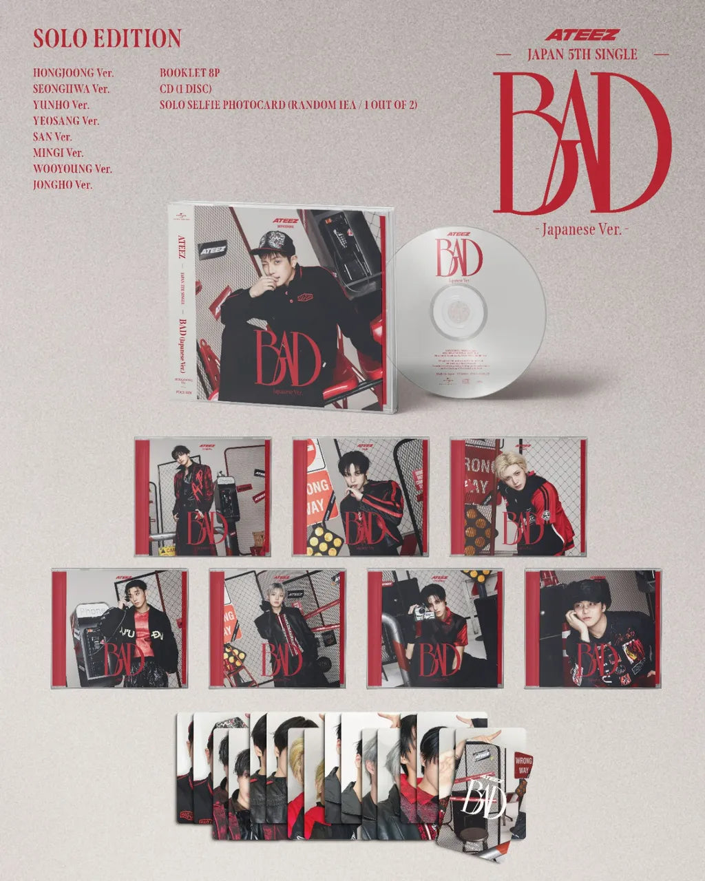 ATEEZ – BAD ( Member Ver. Japanese Edition)