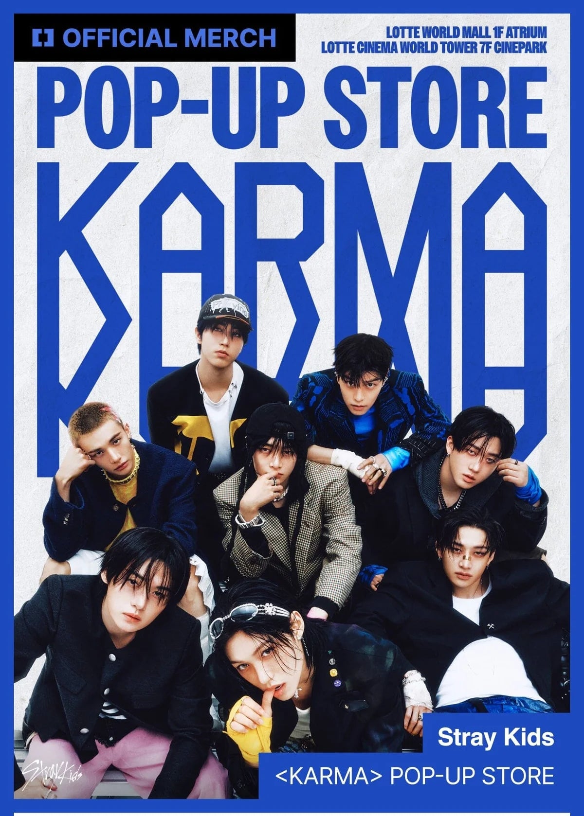 STRAY KIDS - Uniform T-shirt - KARMA POP UP STORE OFFICIAL MD 2