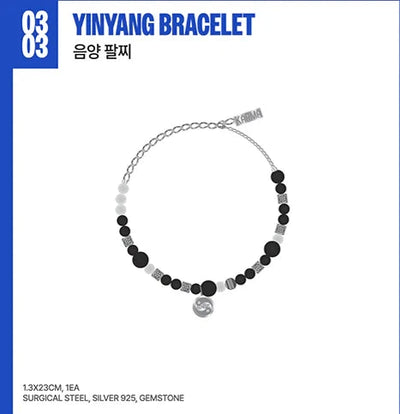 STRAY KIDS - Yin-Yang Bracelet - KARMA POP UP STORE OFFICIAL MD 2