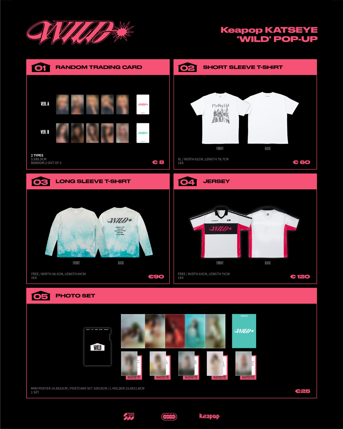 Keapop KATSEYE 'WILD' POP-UP Merch