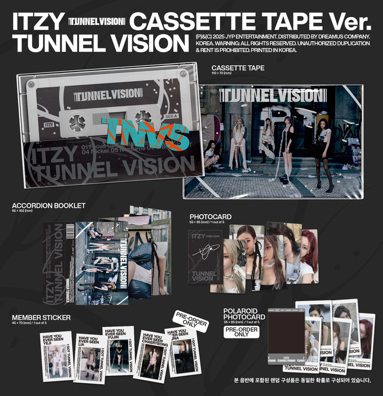 ITZY - TUNNEL VISION (Cassette tape  VER.)