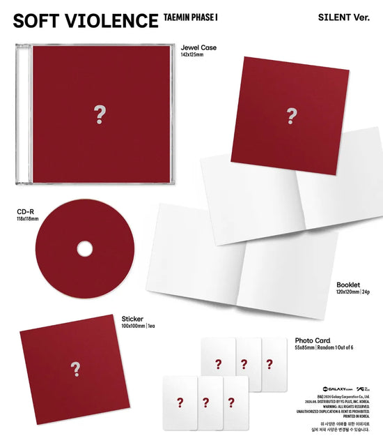 [PRE-ORDER] TAEMIN - PHASE I : Soft Violence (JEWEL Ver.)