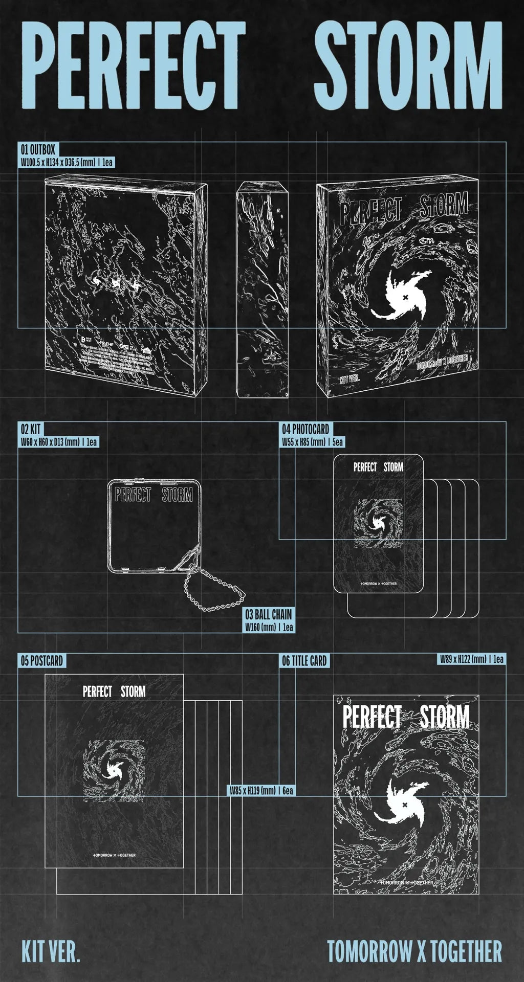 [PRE-ORDER] TOMORROW X TOGETHER - PERFECT STORM (Kit Ver.)
