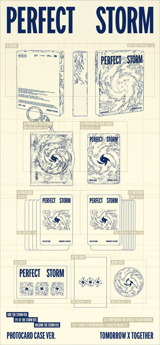 [PRE-ORDER] TOMORROW X TOGETHER - PERFECT STORM (Photocard case Ver.)