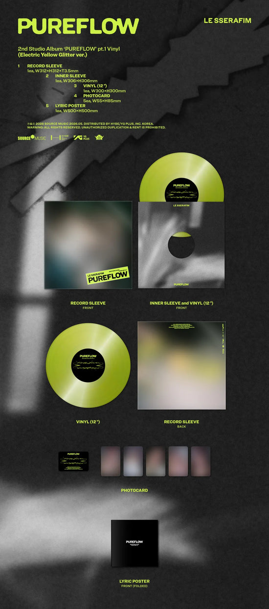 LE SSERAFIM - PUREFLOW pt.1 Vinyl