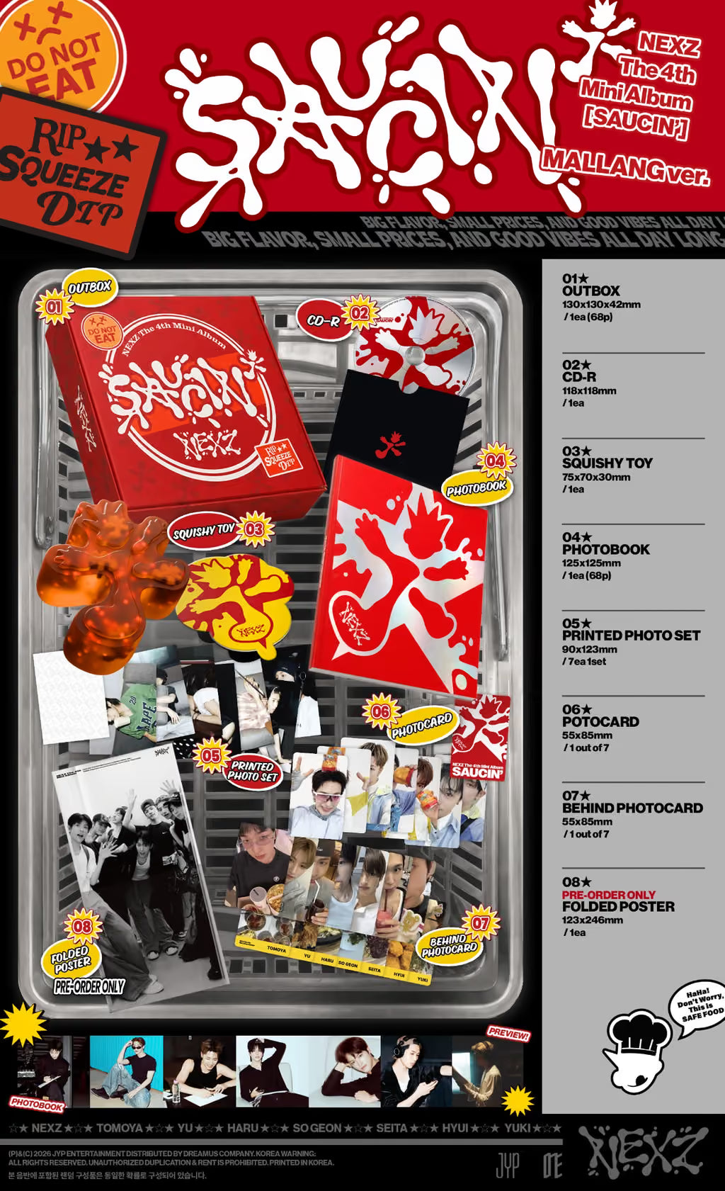 [PRE-ORDER] NEXZ 4th Mini Album [SAUCIN'] (MALLANG Ver.)