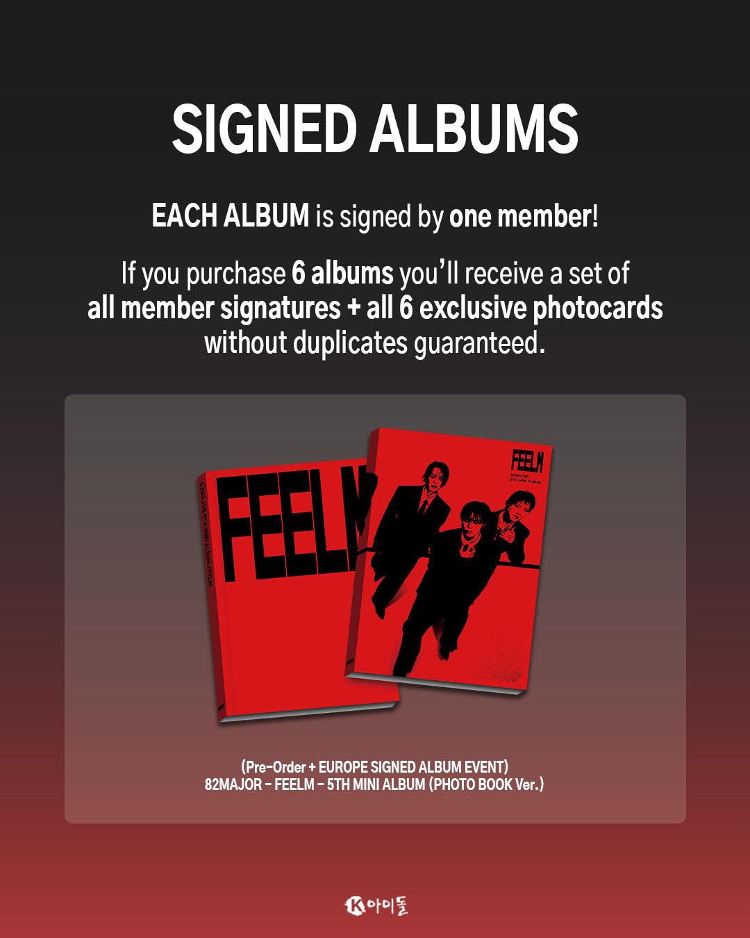 PRE-ORDER] 82MAJOR - (SIGNED album) FEELM Photobook ver. – KeaPOP