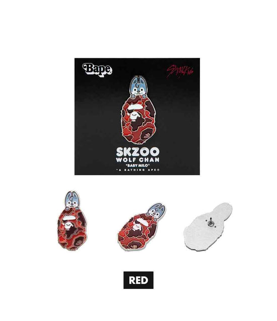 STRAYKIDS X BAPE - METAL PINS
