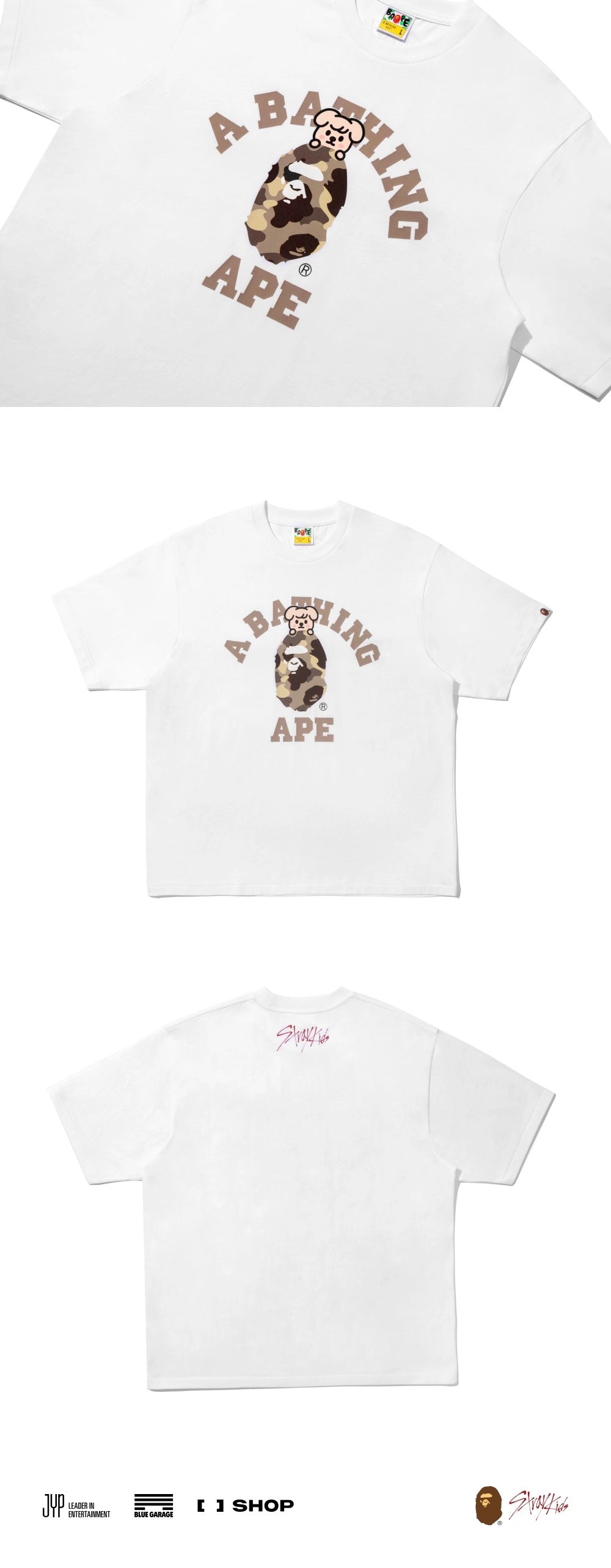 STRAY KIDS X BABE -  PUPPY M COLLEGE TEE