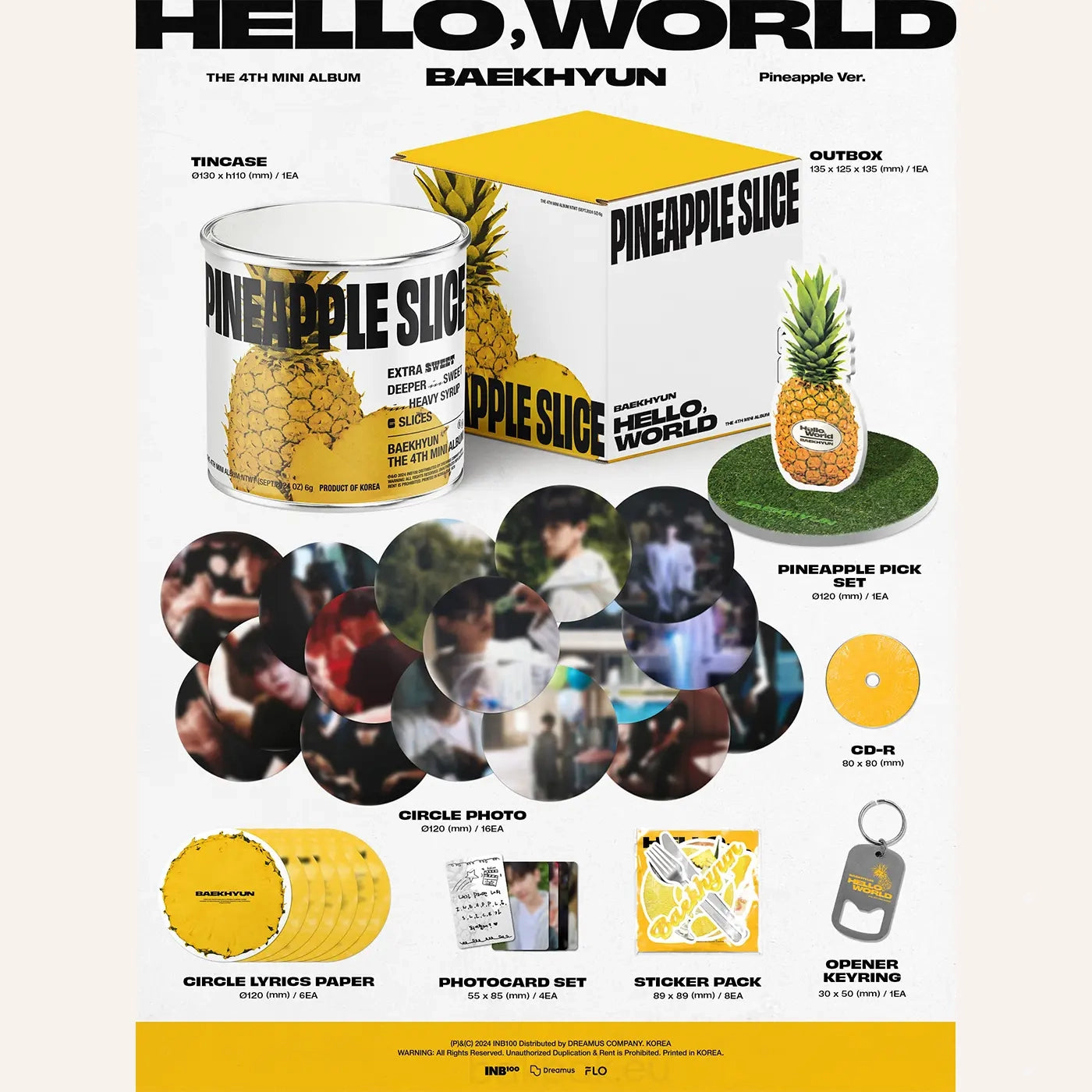 Baekhyun (EXO) – Hello, World (Limited Pineapple Ver.) [4th Mini Album]