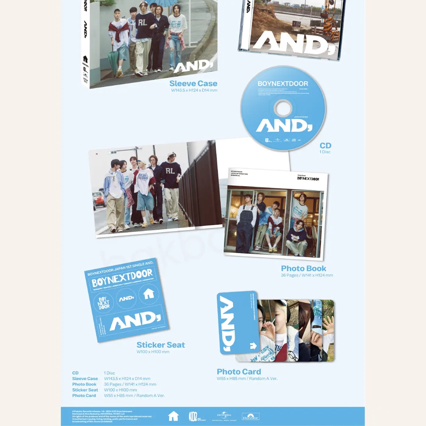 BOYNEXTDOOR – And, (Limited Edition) [1st Japan Single Album]