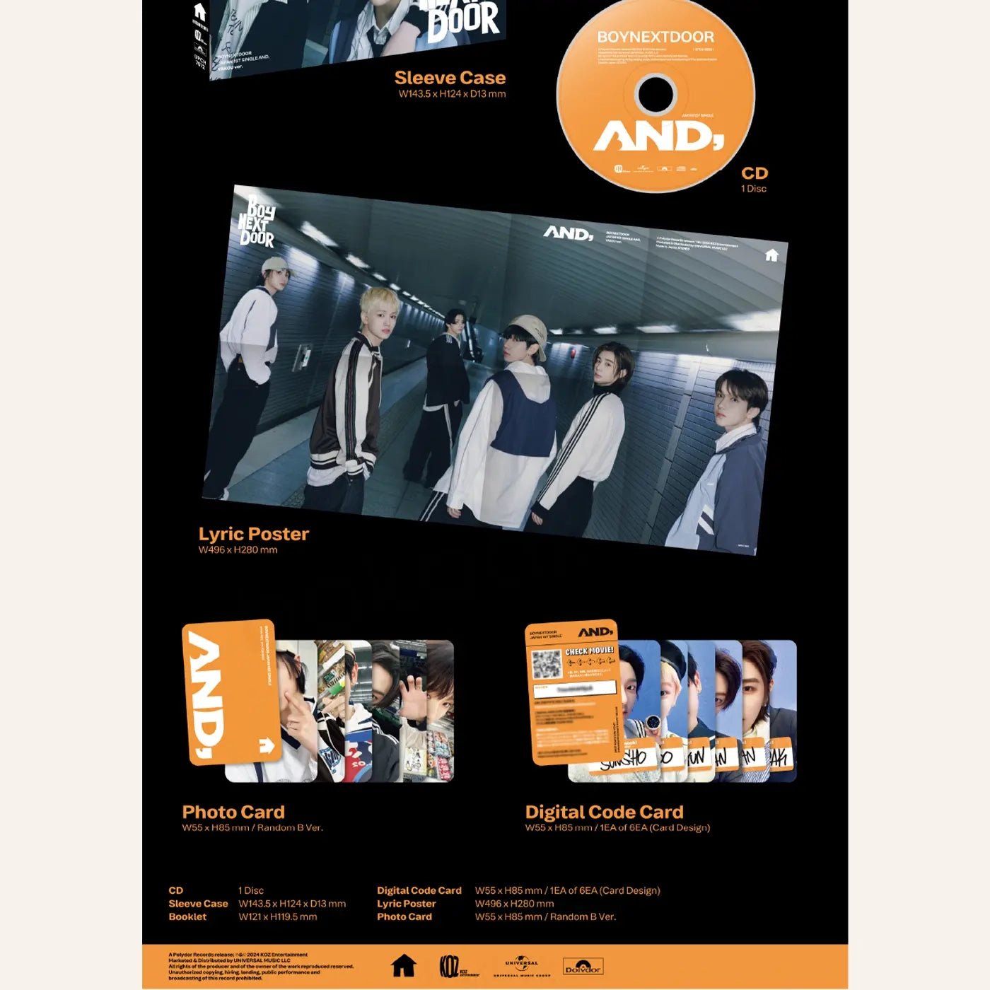 BOYNEXTDOOR – And, (Limited Edition) [1st Japan Single Album]