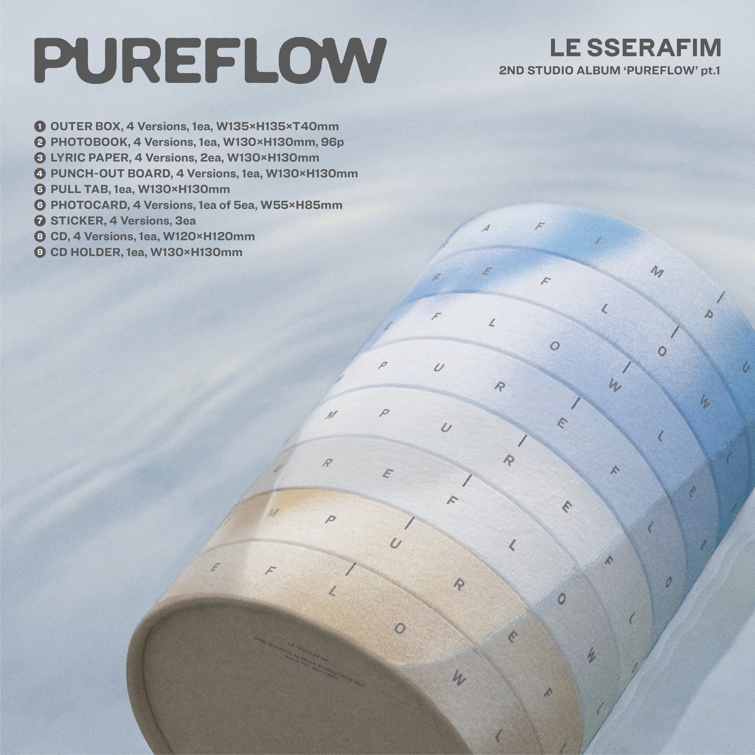 [PRE-ORDER] LE SSERAFIM - PUREFLOW PT.1
